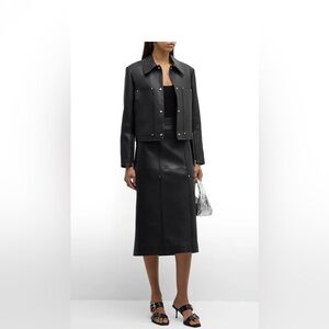 A.L.C Gwen Leather Midi Skirt NWT AUTHENTICTIC size 00
In stores now. BLACK